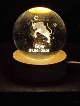 Sternzeichen Hologrammkugel - Stier
